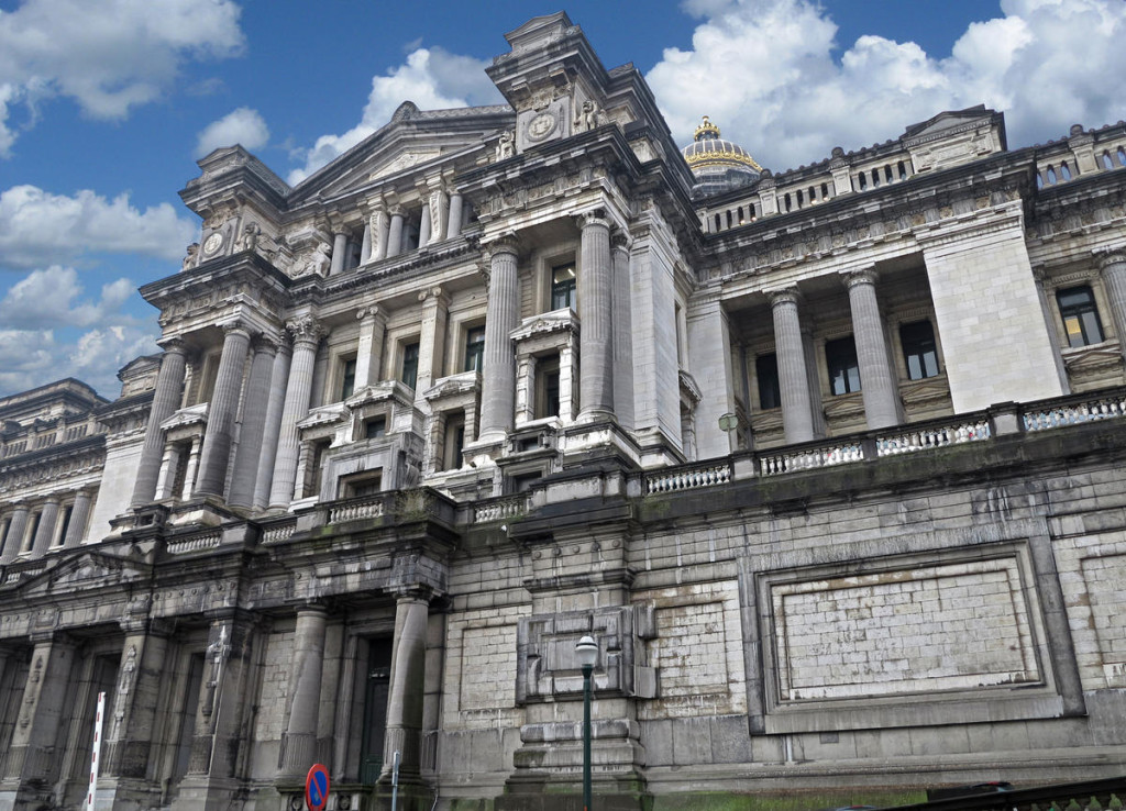 Country: Belgium  Site: Brussels Courts of Justice  Caption: Northwestern façade towards lower part of town Image Date: February 2015  Photographer: Léon Lock/World Monuments Fund Provenance: 2016 Watch Nomination Original: from Watch nominator